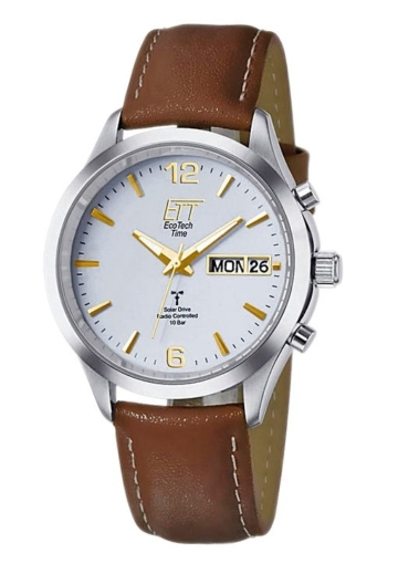 Eco Tech Time (ETT) EGS-11248-12L | Herren-Armbanduhr | Analog | Funk- Solaruhr (RADIO CONTROLLED & SOLAR DRIVE)