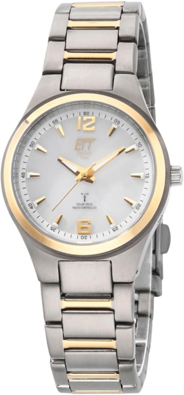 ETT Funkuhr »Everest 2, ELT-11325-10ME« (Set, 2 tlg., Uhr mit Ladelampe)